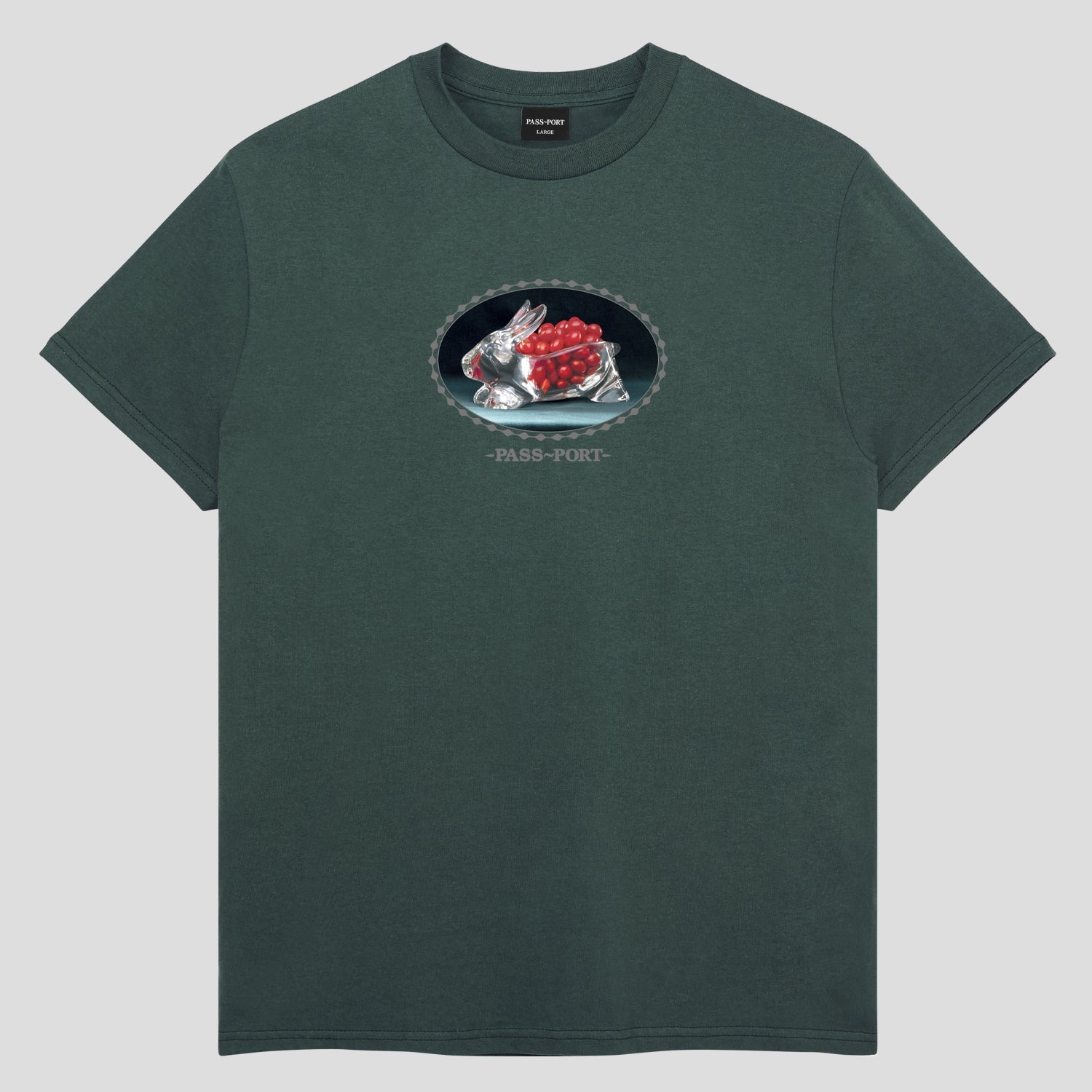 Crystal Bunny Tee (Forest Green)