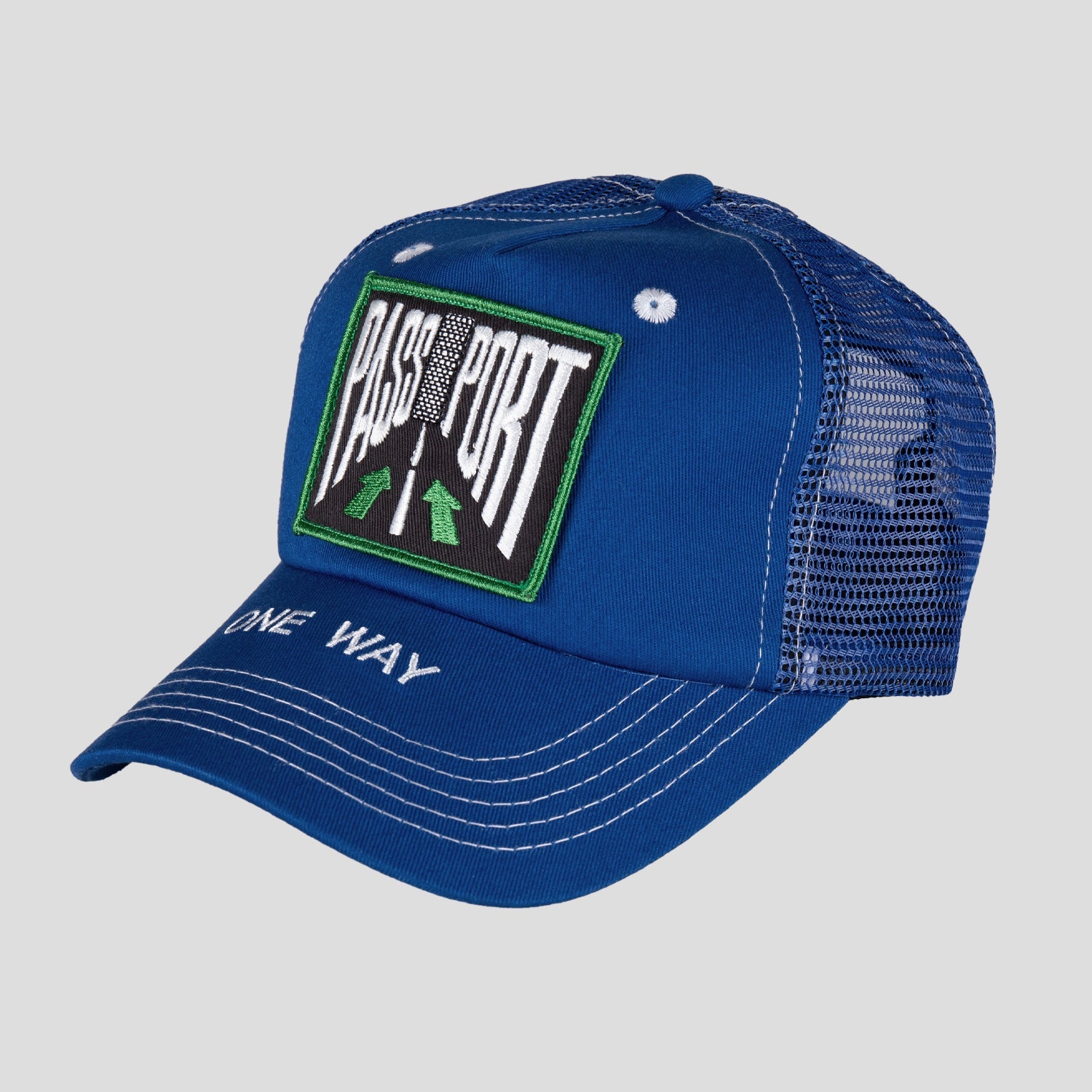 Pass~Port One Way Packers Trucker Cap - Royal Blue