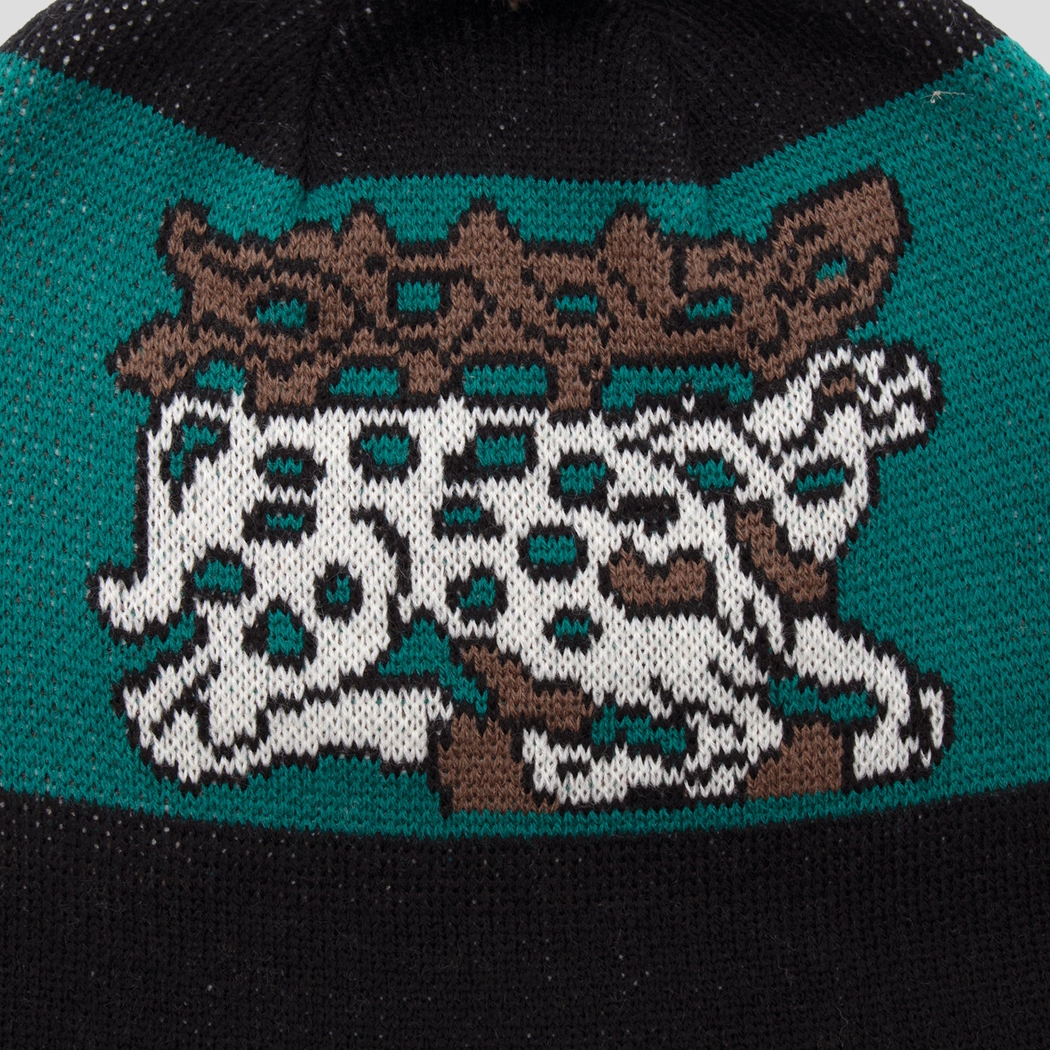 Pass~Port Antler Pom Beanie - Black / Teal