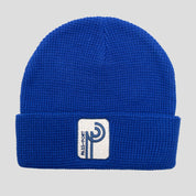 Pass~Port Long Con Waffle Knit Beanie - Royal Blue