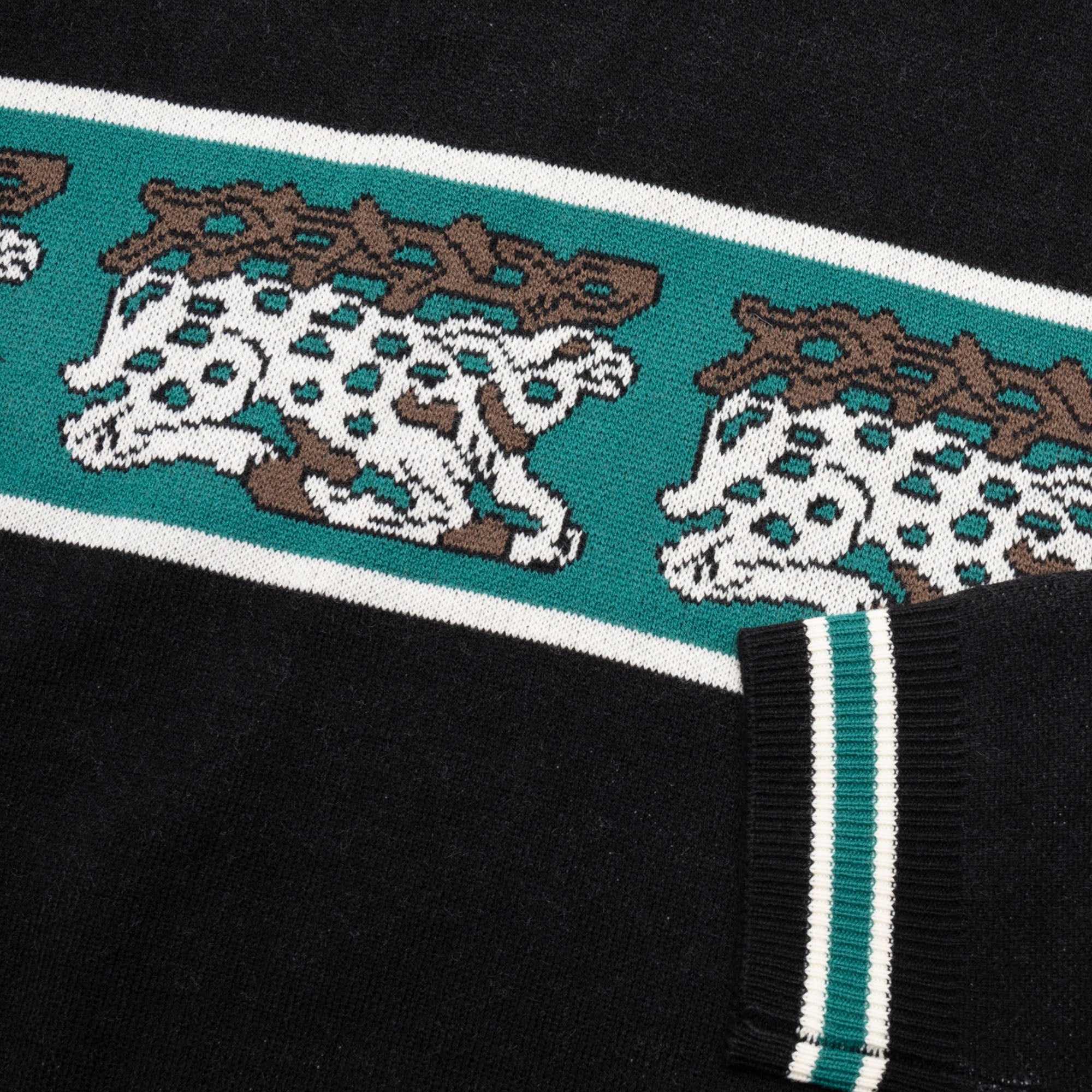 Pass~Port Antler Knit Sweater - Black / Teal