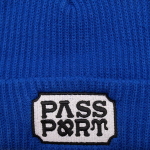 Pass~Port Yearbook Logo Beanie - Royal Blue