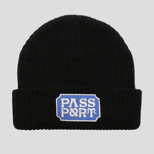 Pass~Port Yearbook Logo Beanie - Black