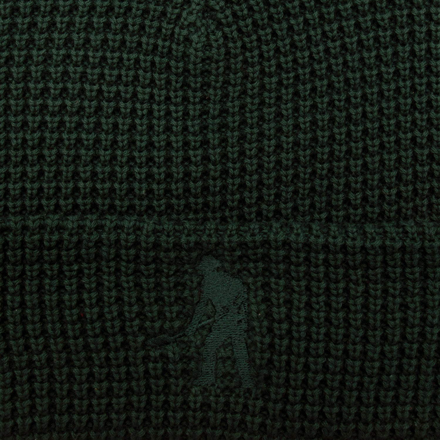 Pass~Port Organic Waffle Knit Beanie - Dark Green