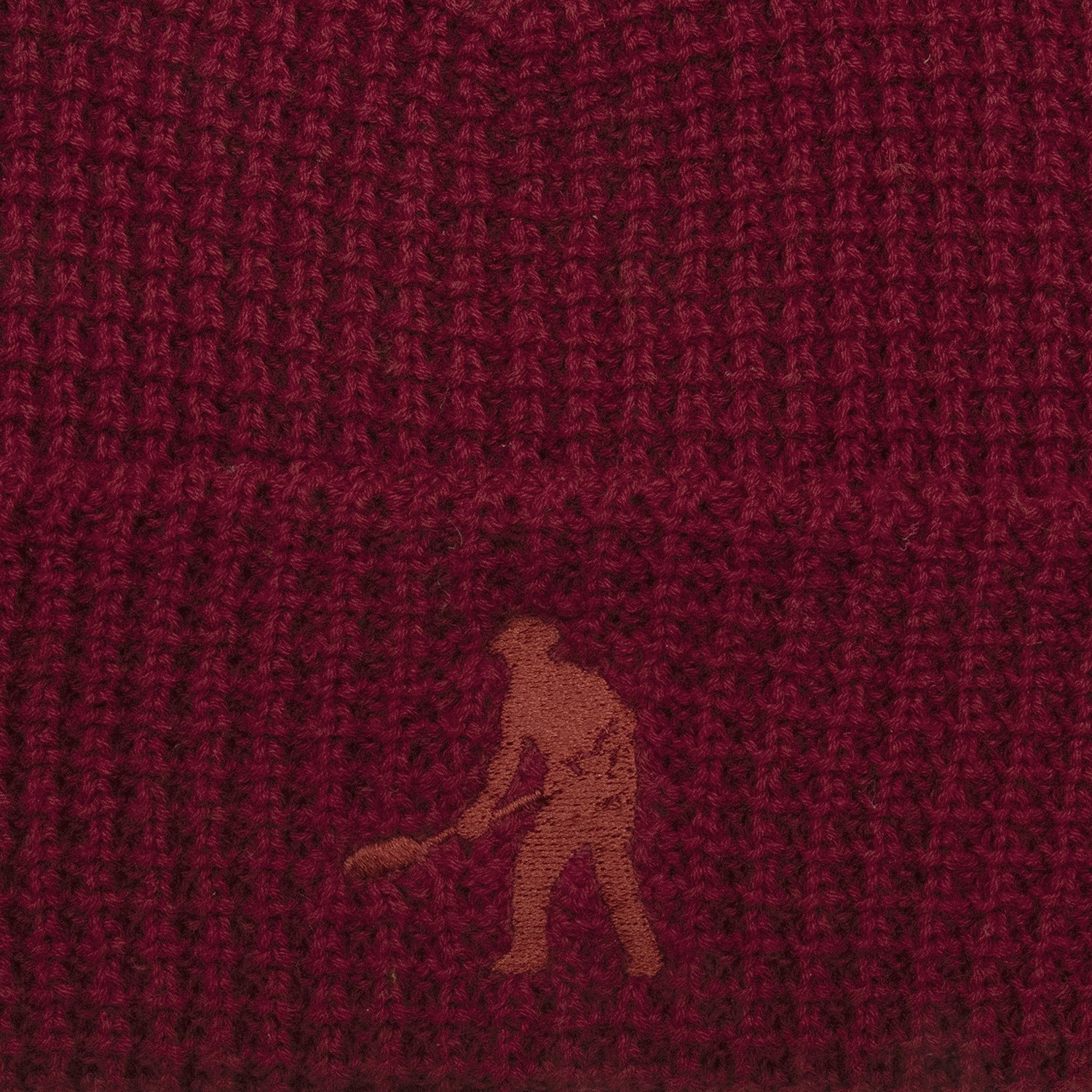 Pass~Port Organic Waffle Knit Beanie - Maroon