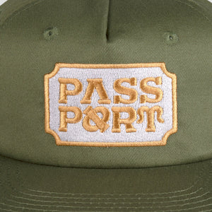 Pass~Port Yearbook Logo Workers Cap - Military