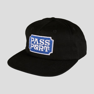 Pass~Port Yearbook Logo Workers Cap - Black