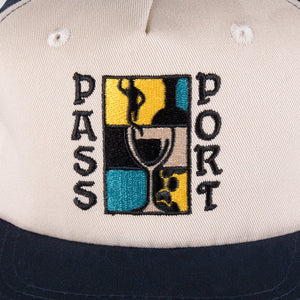 Pass~Port Dine Em' Workers Cap - Navy / Off White