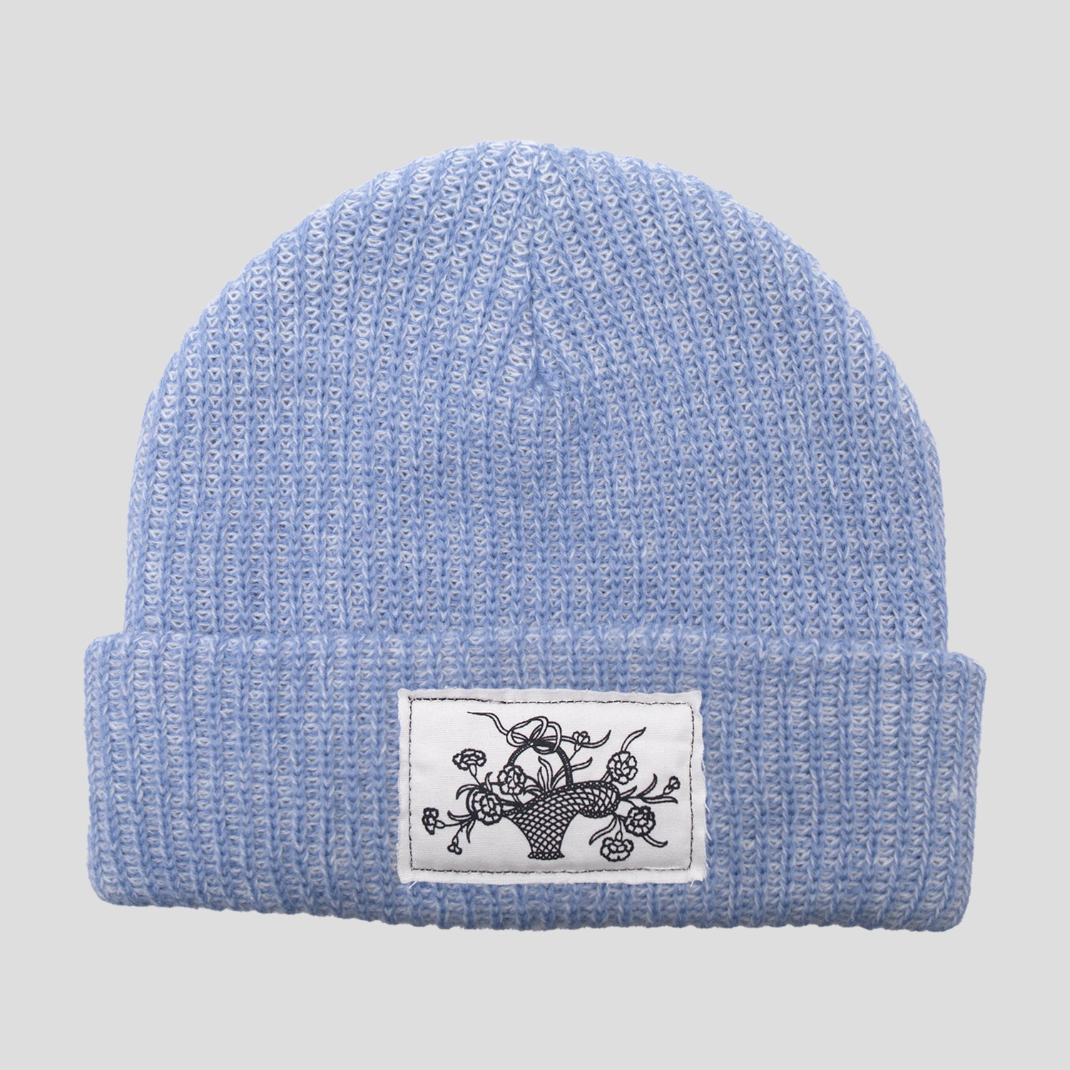 Pass~Port Edible Flowers Beanie - Blue / White Speckle