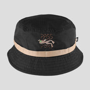 Pass~Port Frog Lure Anglers Bucket Hat - Black