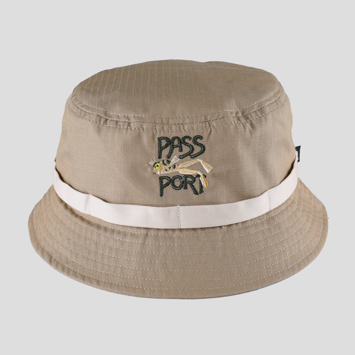 Pass~Port Frog Lure Anglers Bucket Hat - Khaki