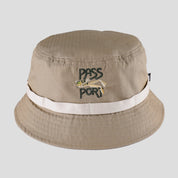 Pass~Port Frog Lure Anglers Bucket Hat - Khaki