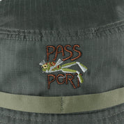Pass~Port Frog Lure Anglers Bucket Hat - Moss
