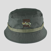 Pass~Port Frog Lure Anglers Bucket Hat - Moss