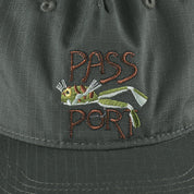Pass~Port Frog Lure Ripstop Workers Cap - Moss