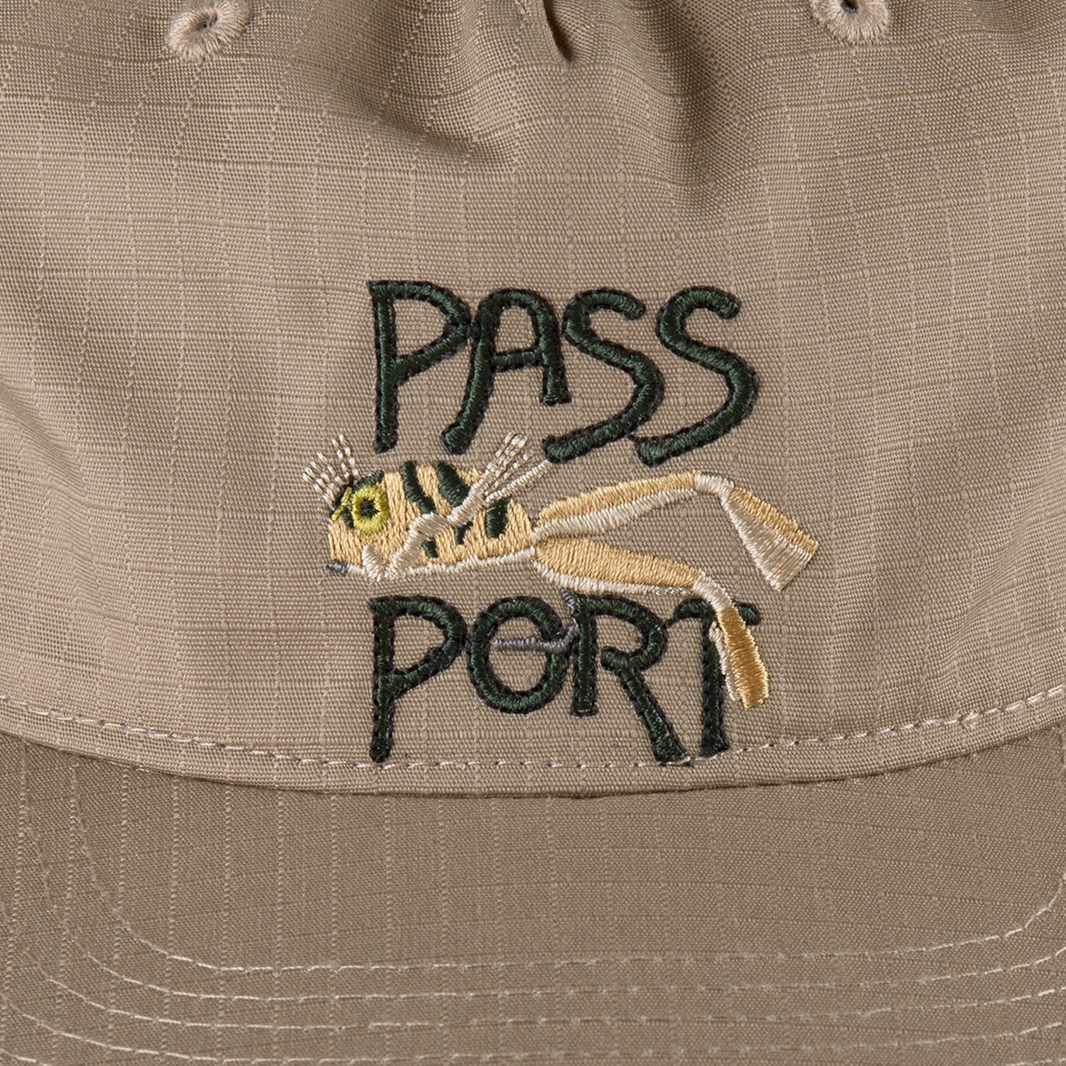 Pass~Port Frog Lure Ripstop Workers Cap - Khaki