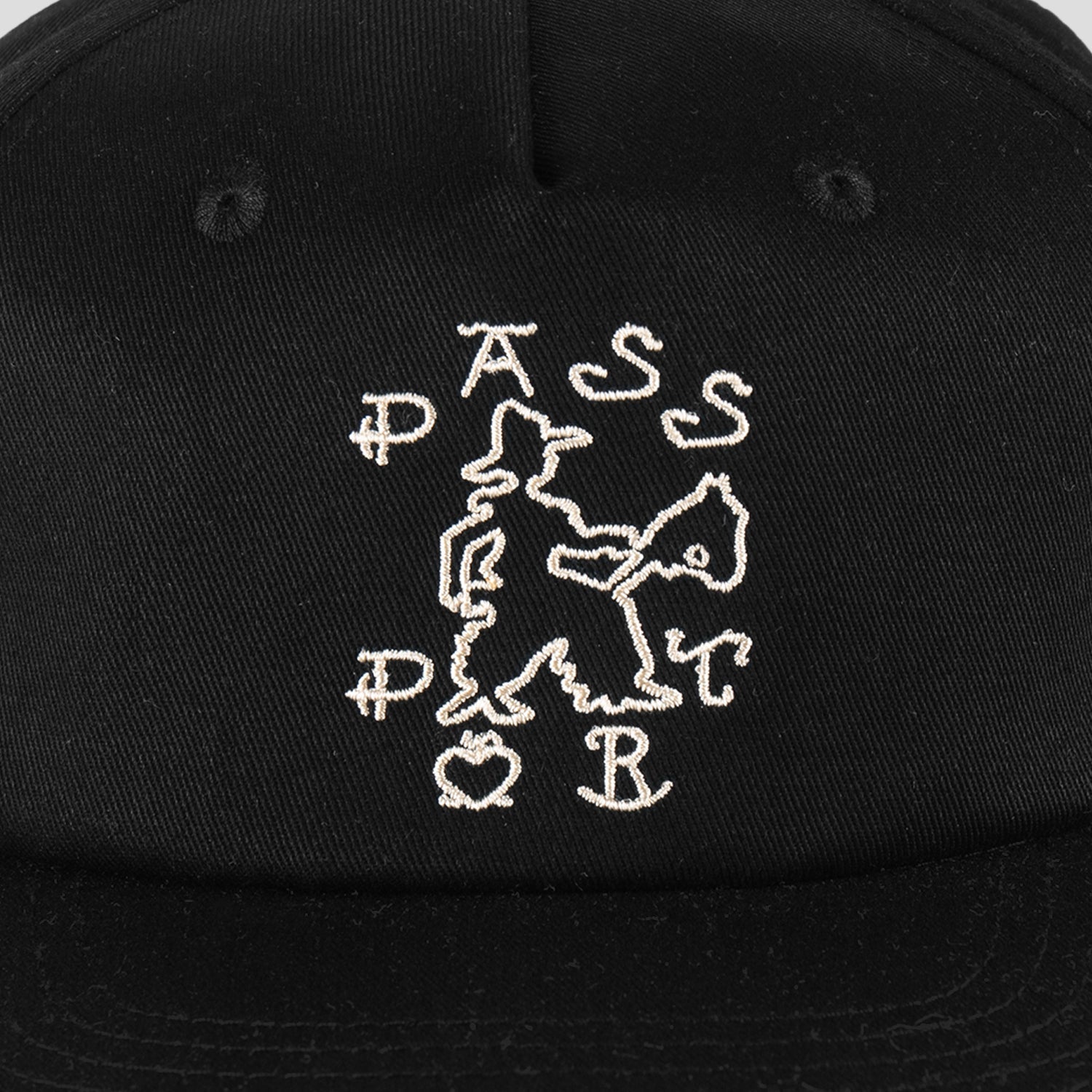 Pass~Port Cowpoke Workers Cap - Black