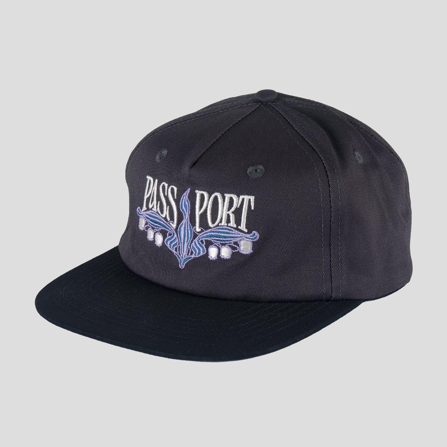 Pass~Port Lily of The Valley Workers Cap - Tar / Pitch Black