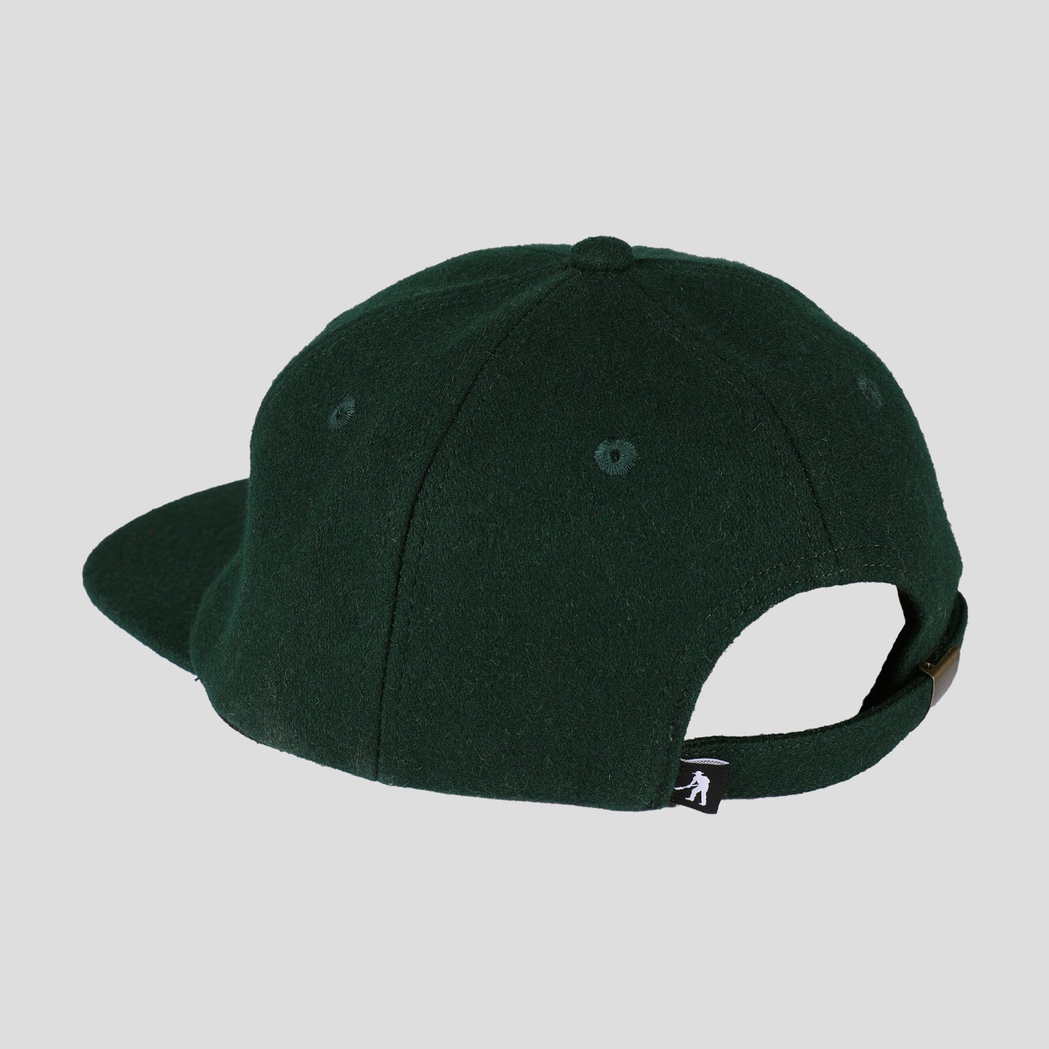 Pass~Port Stem Logo Woollen Casual Cap - Forest Green