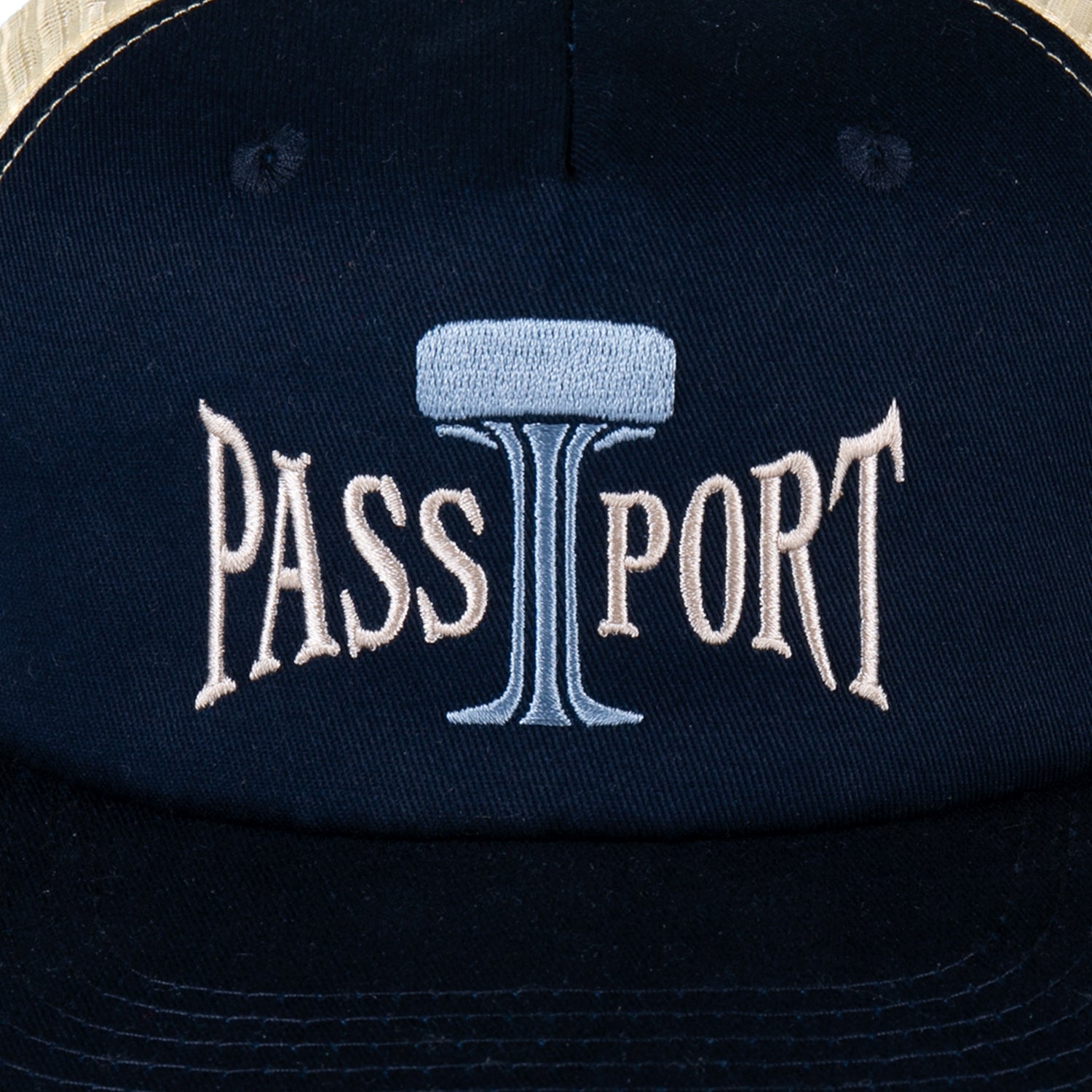 Pass~Port Towers Of Water Trucker Cap - Navy / Cream