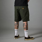 Pass~Port Ripstop Double Knee Diggers Club Short - Dark Green