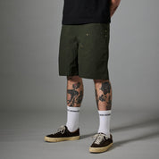 Pass~Port Ripstop Double Knee Diggers Club Short - Dark Green