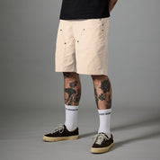 Pass~Port Ripstop Double Knee Diggers Club Short - Bone