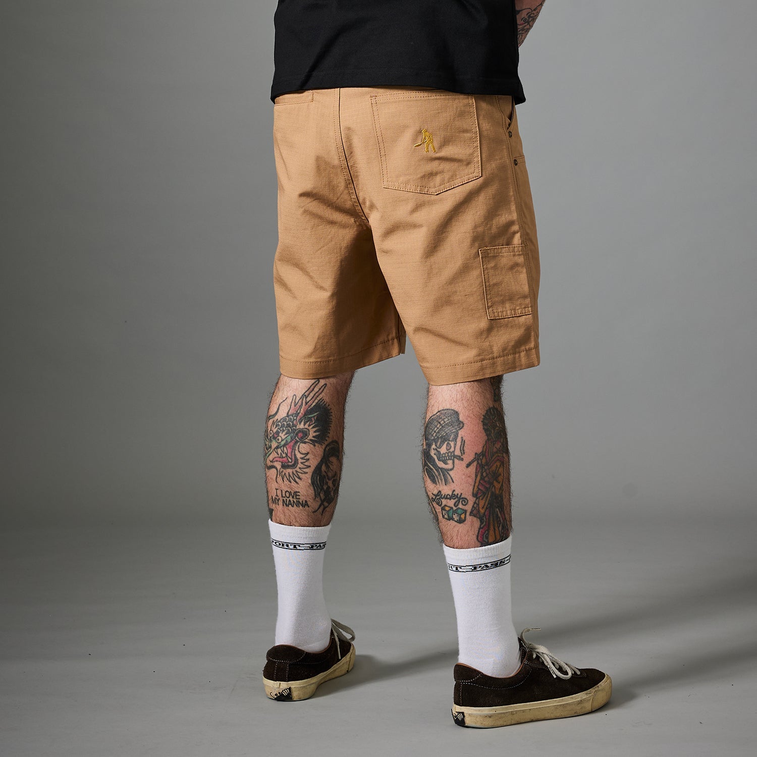 Pass~Port Ripstop Double Knee Diggers Club Short - Camel