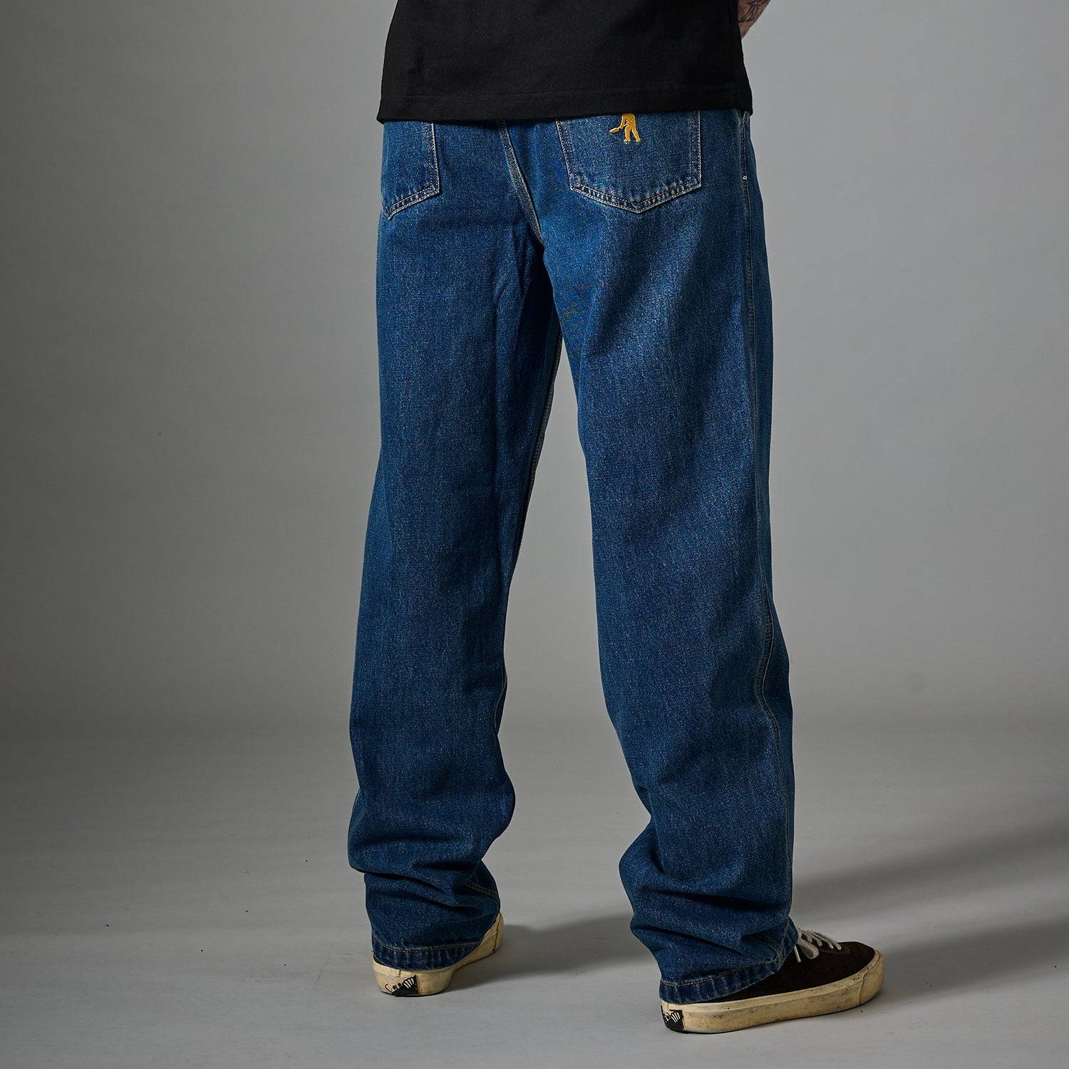 Pass~Port Workers Club Straight Leg Jean - Washed Dark Indigo