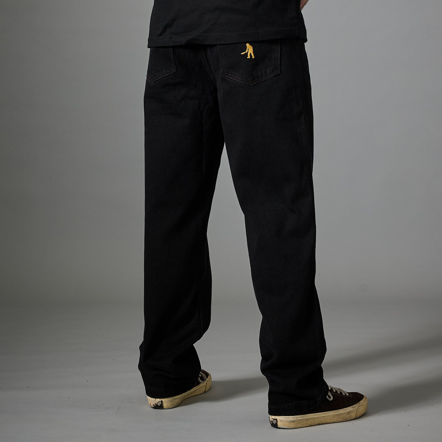 Pass~Port Workers Club Straight Leg Jean - Washed Black