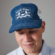 Pass~Port Workers Club Denim Packers Trucker - Washed Dark Indigo