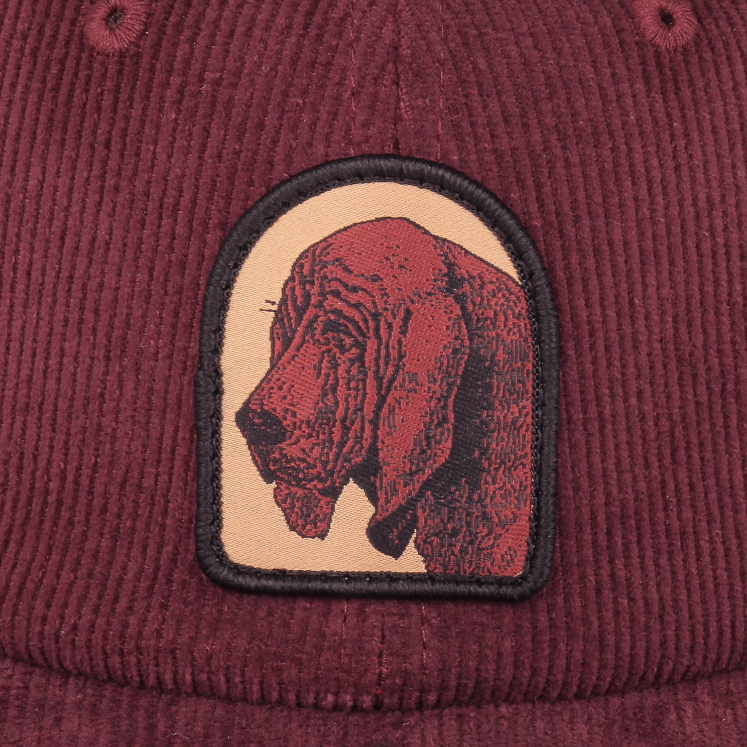Bloodhound 5 Panel Cap (Burgundy)
