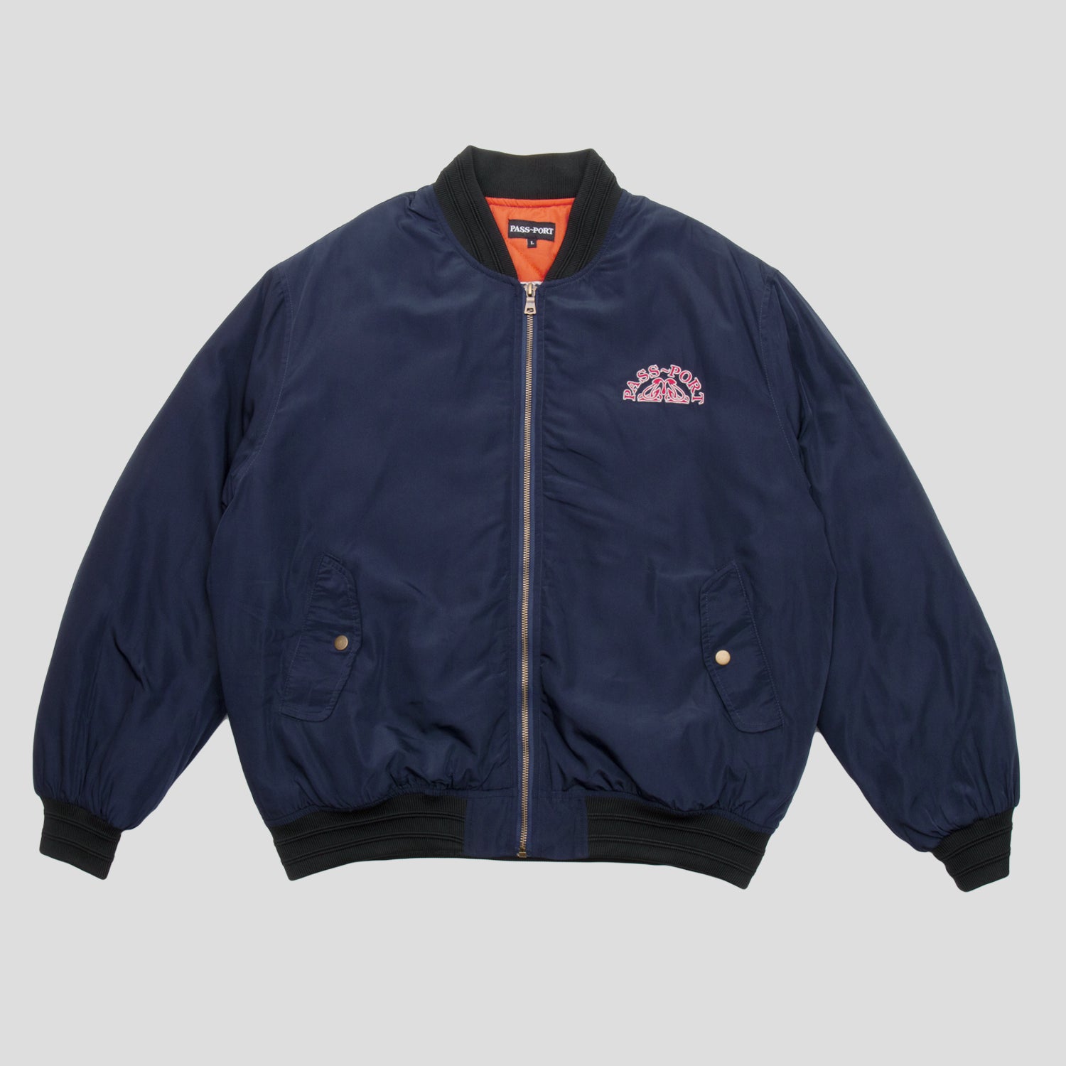 Crystal Embroidery Freight Jacket (Navy)