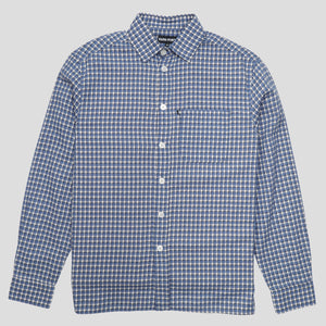 Workers Check Shirt L/S (Navy)