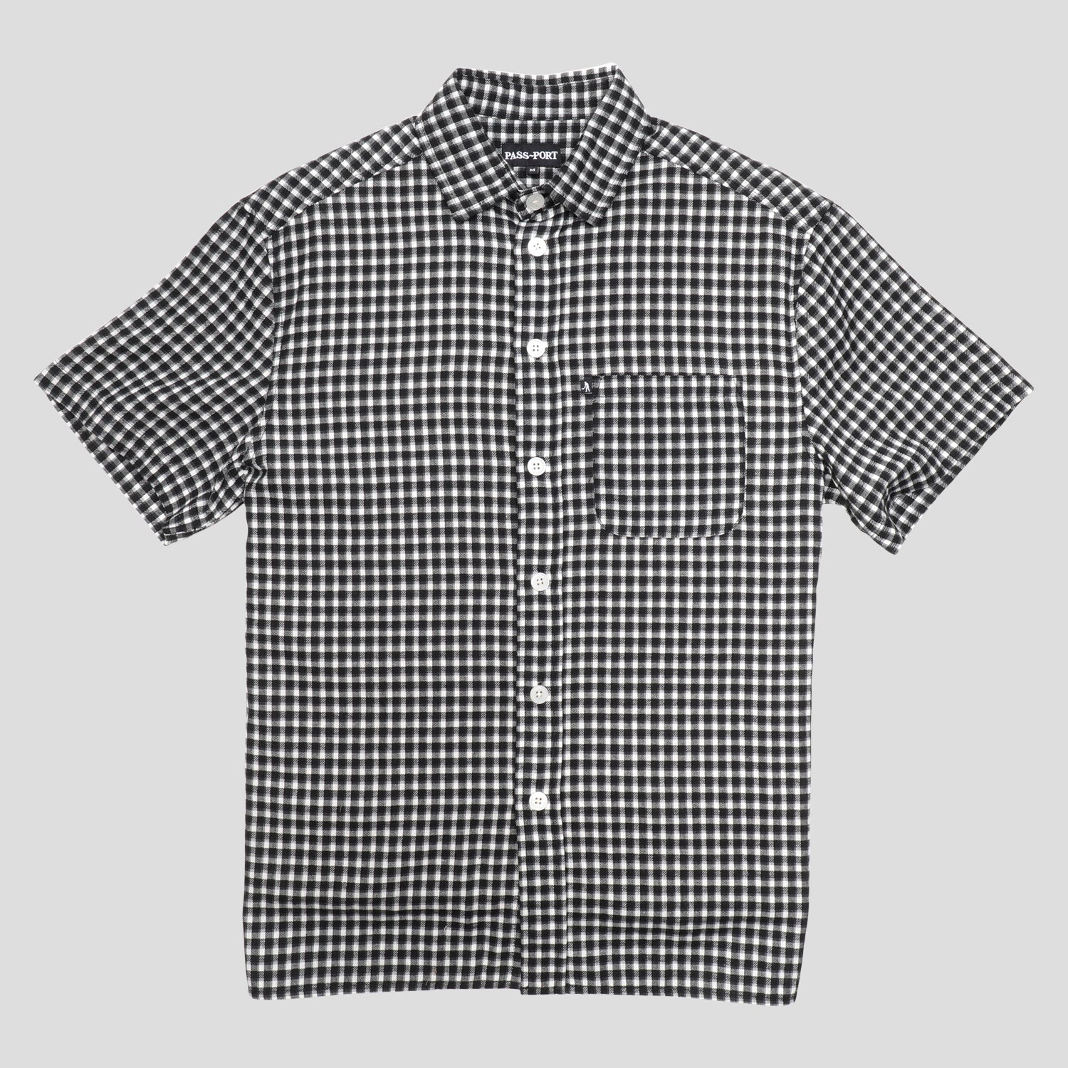 Workers Check Shirt SS (Black) CO