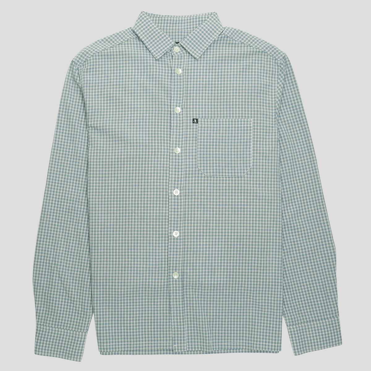 Workers Check Shirt LS (Teal)