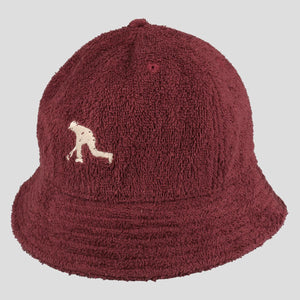 Bowlo 6 Panel Bucket Hat (Maroon)