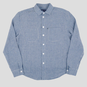 Workers Check Longsleeve Shirt (Navy)