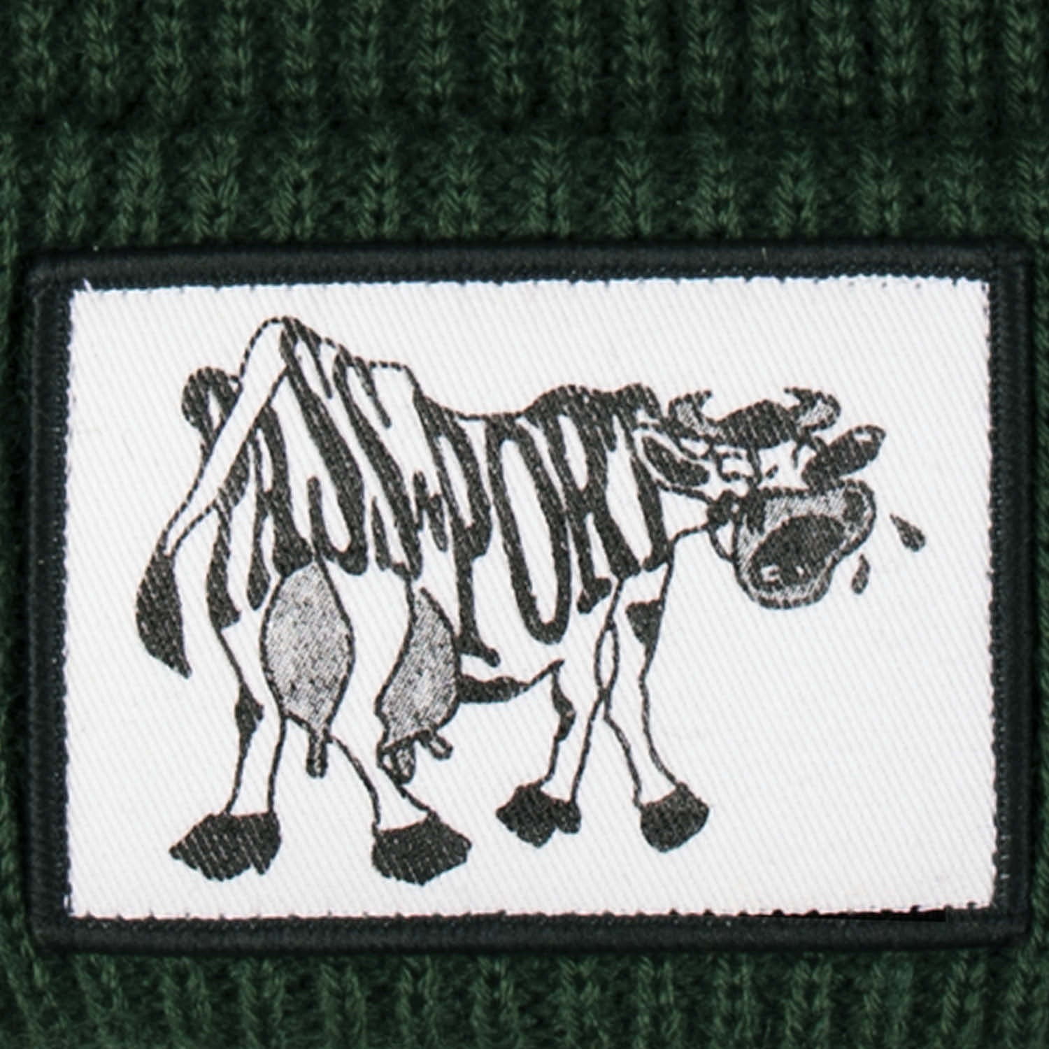 Crying Cow Beanie (Forest Green)
