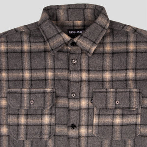 Workers Flannel LS Shirt (Grey)