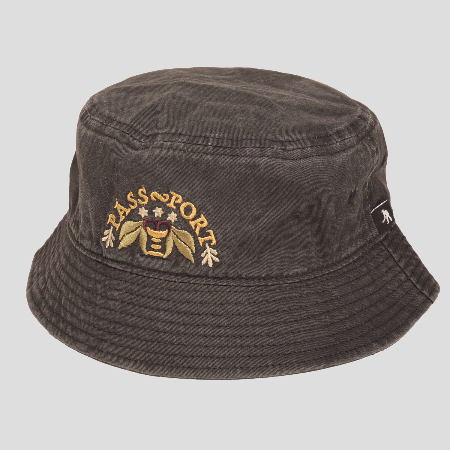 Arched Bucket Hat (Black)