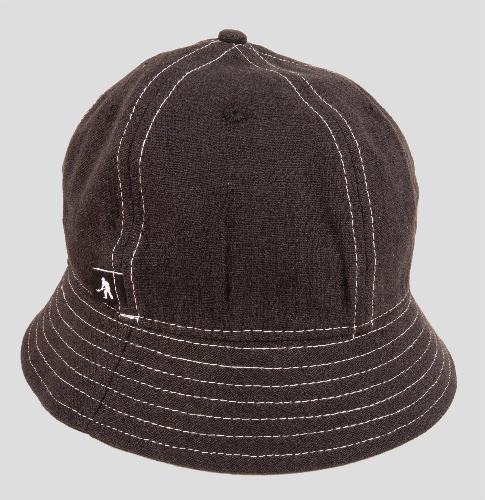 Linen 6 Panel Bucket Hat (Tar)