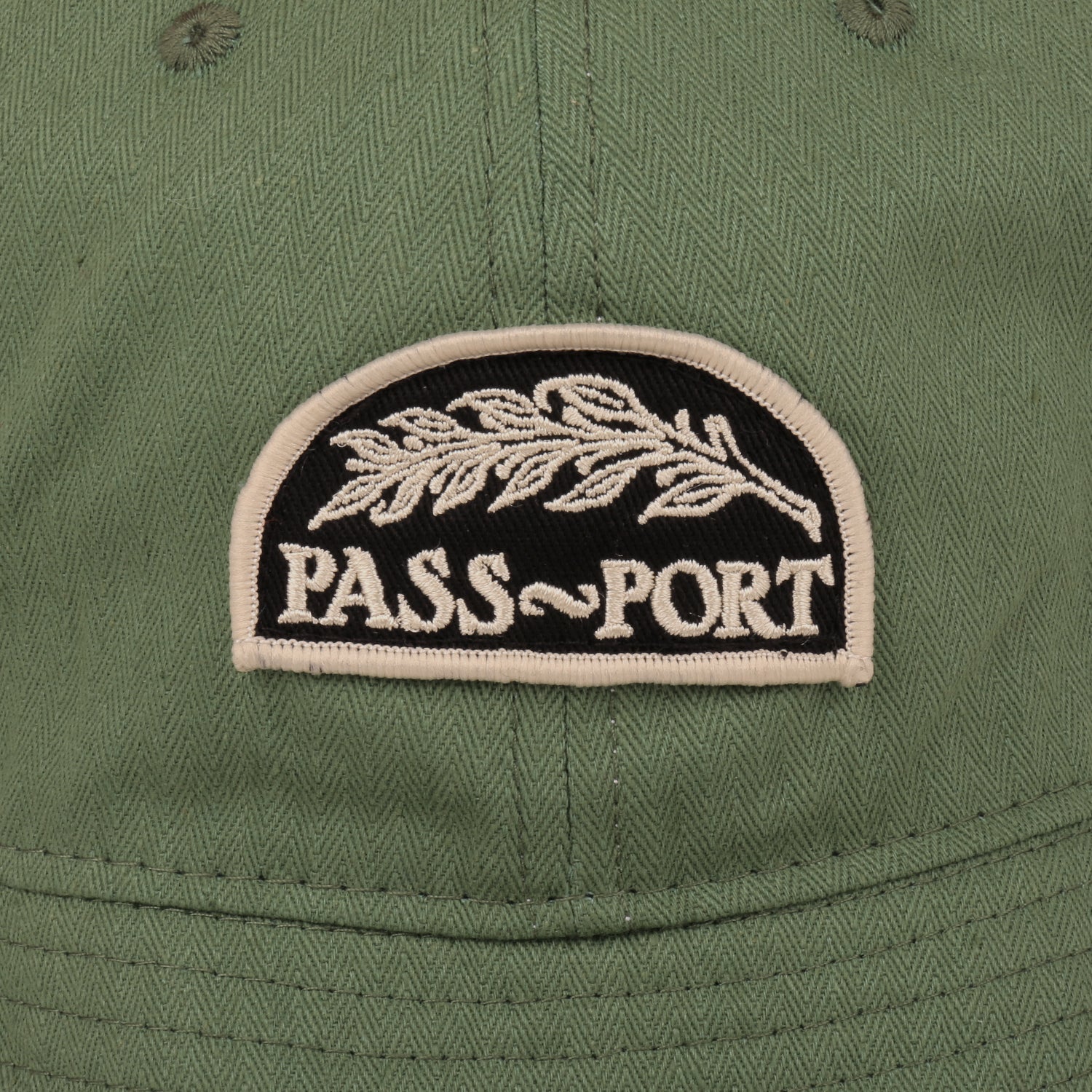 Quill Patch 6 Panel Bucket Cap (Sage Green)