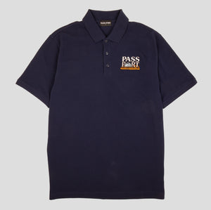 Circle Saw Embroidery Polo (Navy)