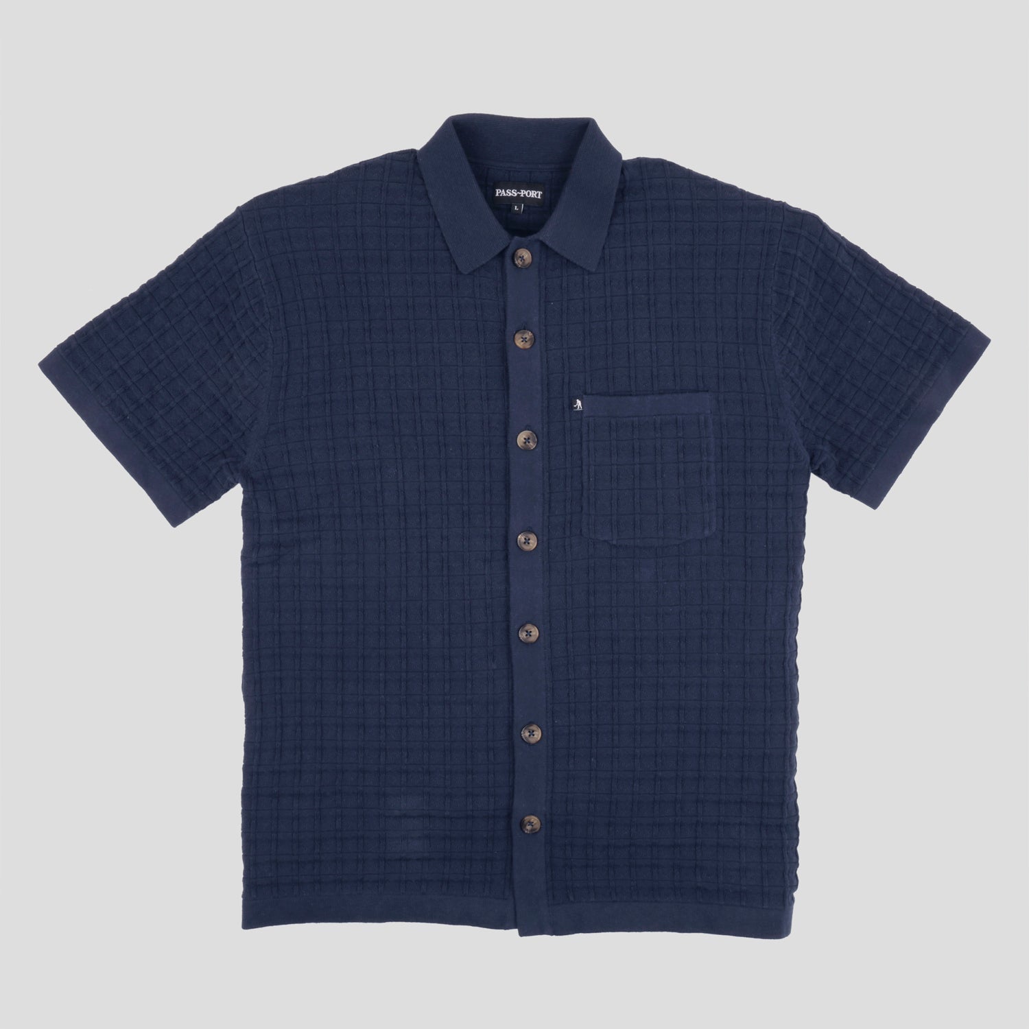 S.R Knit Shirt (Navy)