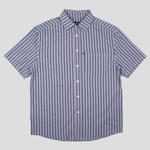 Stripey Workers Shirt (French Navy)