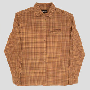 Workers Check Longsleeve Shirt (Brown)