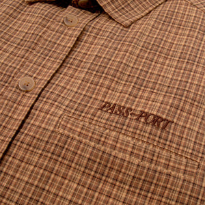 Workers Check Longsleeve Shirt (Brown)