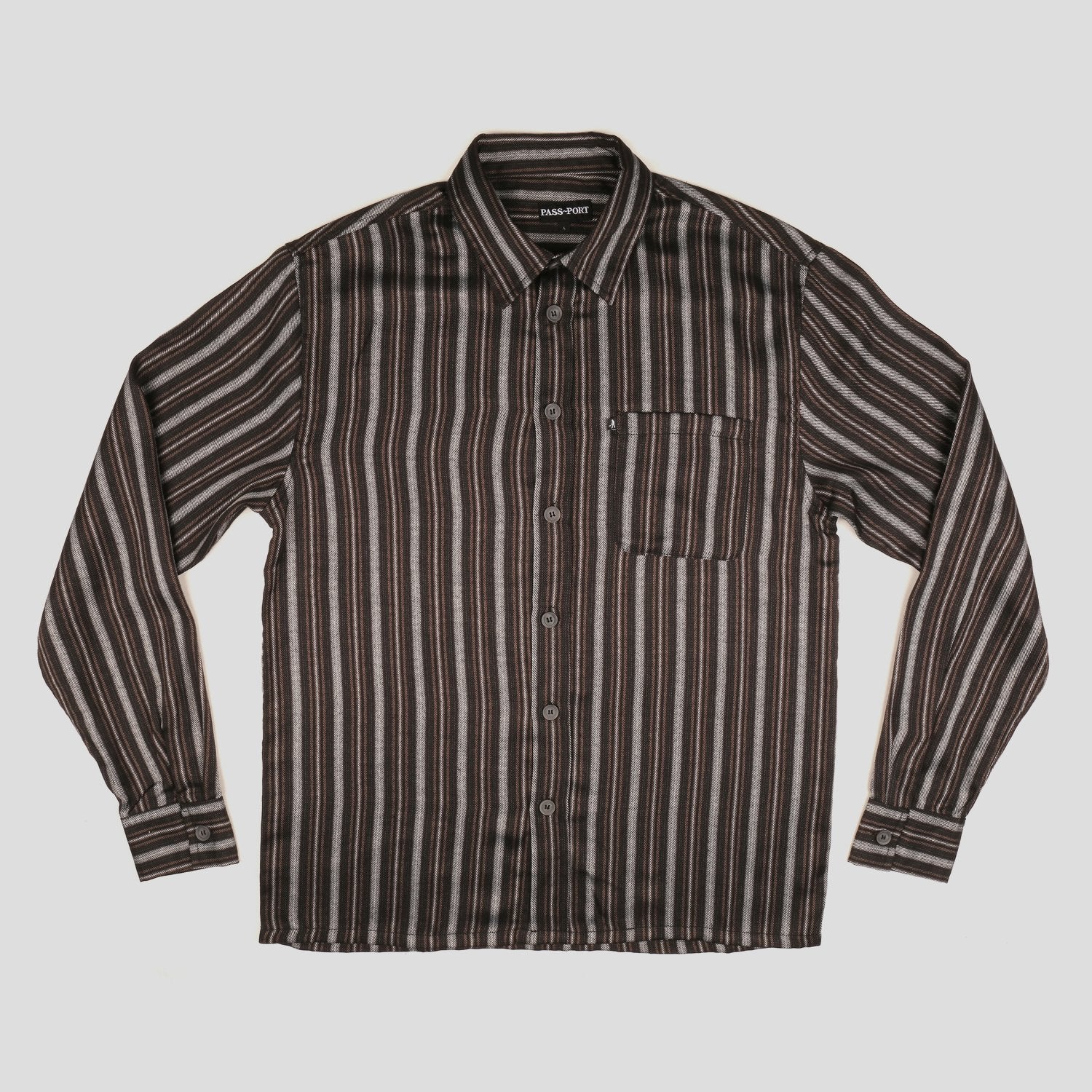 Workers Stripe Shirts - Longsleeve (Black)