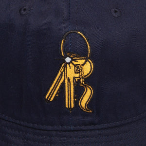 Master Key 6 Panel Bucket Hat (Navy)